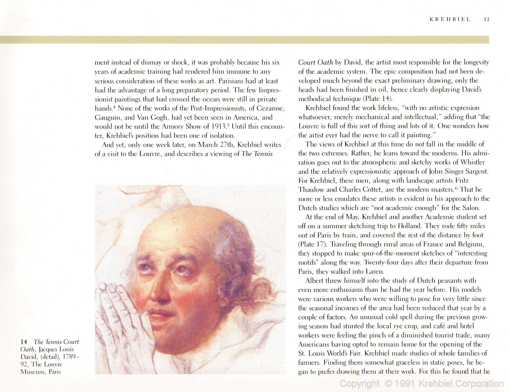 Page 12 of Krehbiel - Life and Works of an American Artist