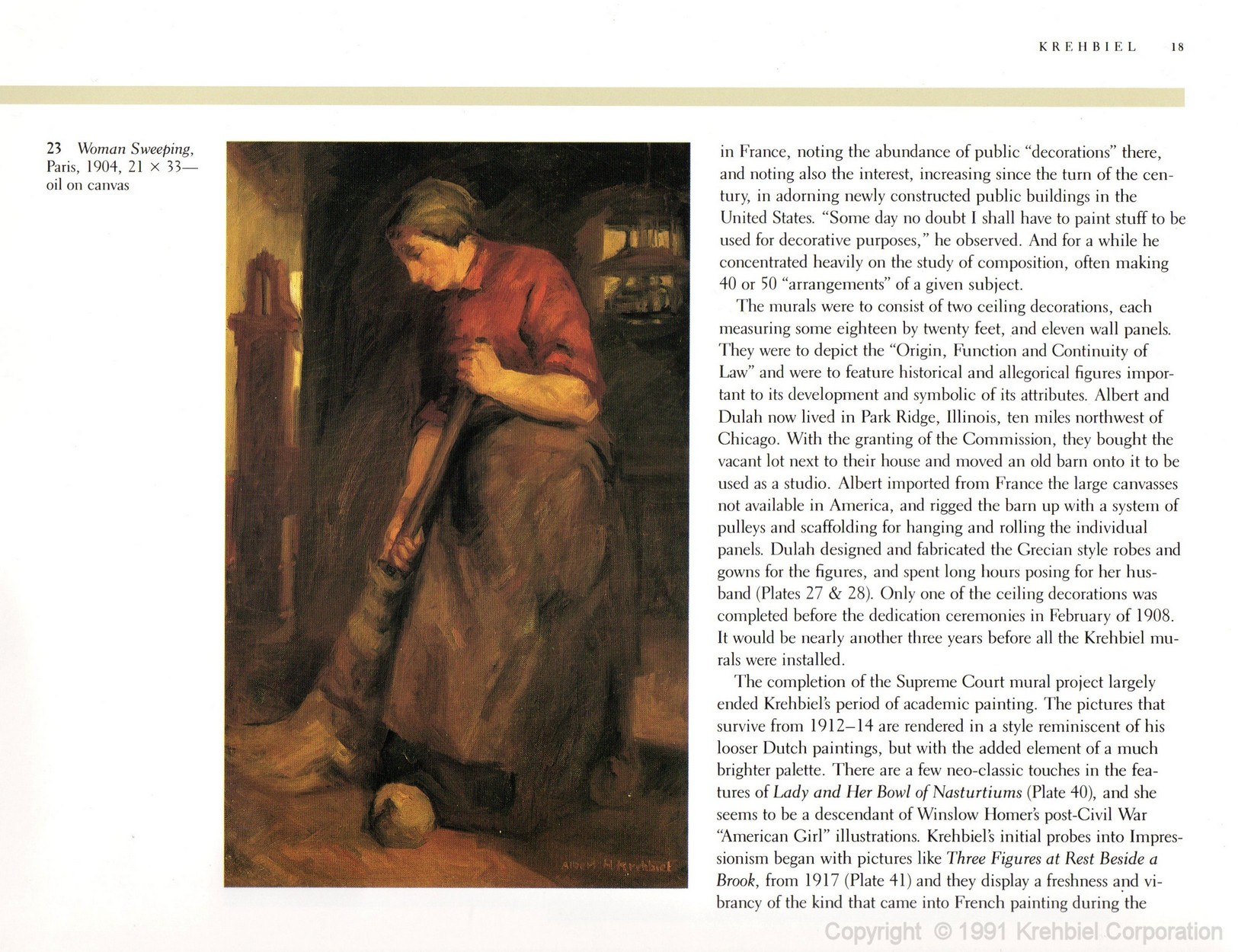 Page 18 of Krehbiel - Life and Works of an American Artist