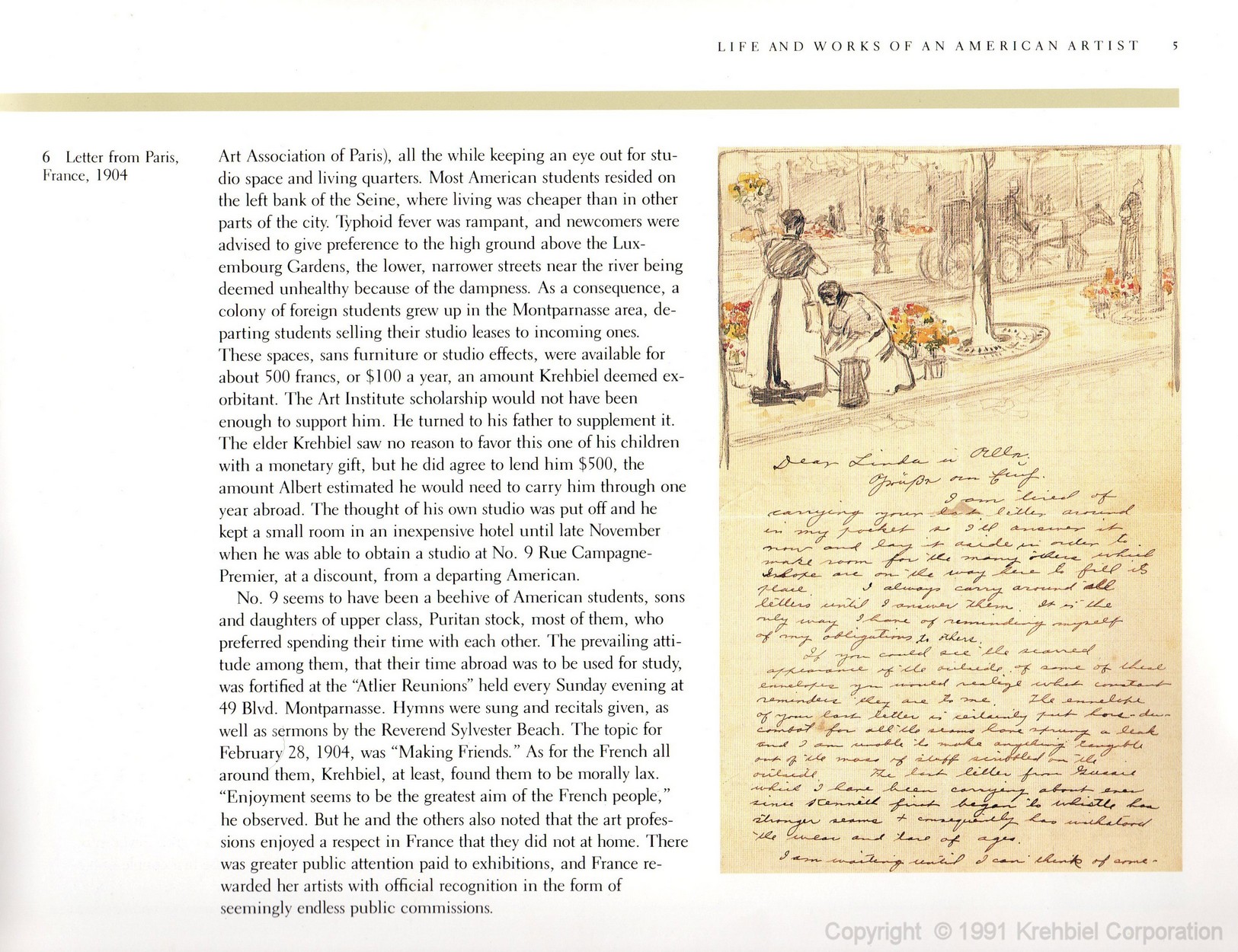 Page 5 of Krehbiel - Life and Works of an American Artist