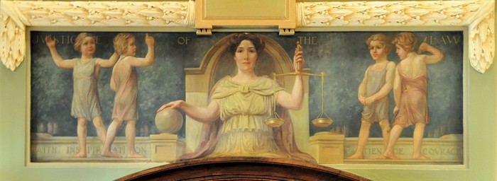 Albert H. Krehbiel Wall Mural at the Illinois Supreme Court