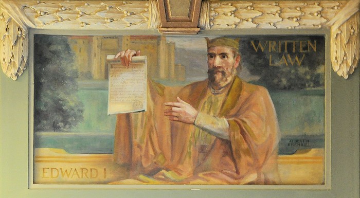 Albert H. Krehbiel Wall Mural at the Illinois Supreme Court