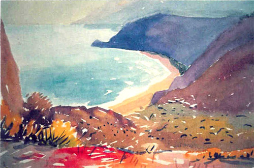 Albert H. Krehbiel Santa Monica Painting 3